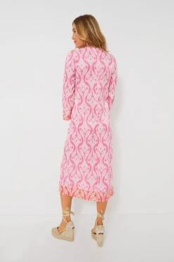 Pink Geometric Hayes Midi Dress -Loeffler Cloth Shop 0I34DIG7Xer1yTMAQzoHkLPBDRsE3E3x 1