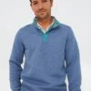 Marine Layer Blue Heather Plus Olive Corbet Reversible Pullover -Loeffler Cloth Shop 0PdzZSSQndWaO5IaCKgiOIjaShXwQXEW 1