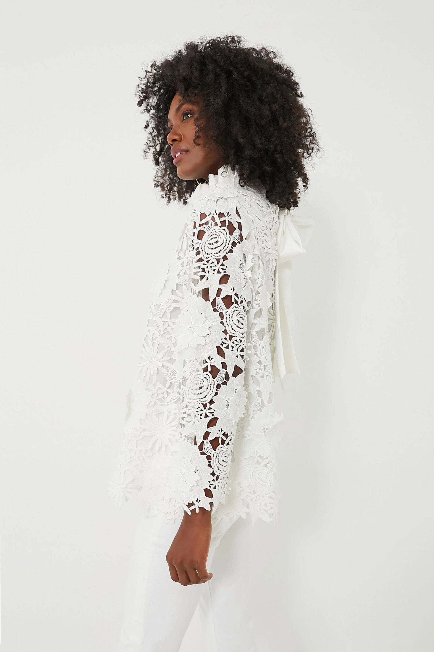 Blanc Guipure Lace Faye Top 6 Blanc Guipure Lace Faye Top - Image 4