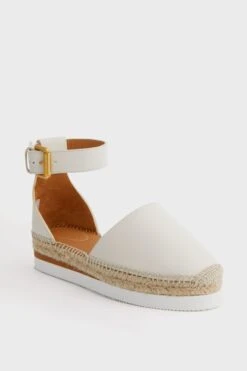 See By Chloé Natural Glyn Closed Toe Espadrilles