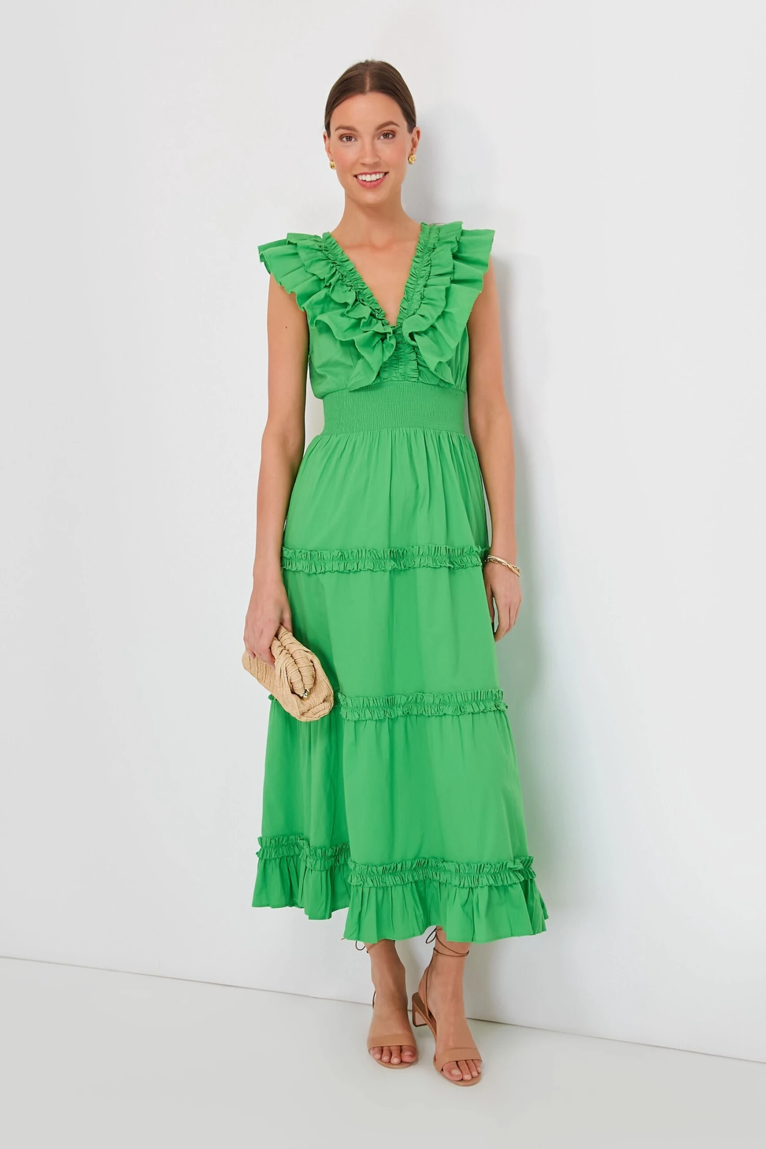 Gold Dianne Studs 5 Gold Dianne Studs - Image 3