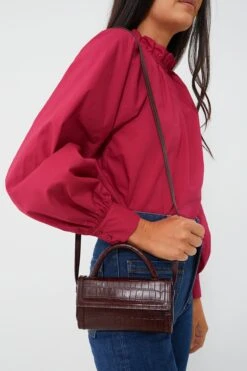 Exclusive Chocolate Croc Phone Crossbody -Loeffler Cloth Shop 0sBy6iML30aLlJdTI6nMdNkZAiiFlVfZ 1