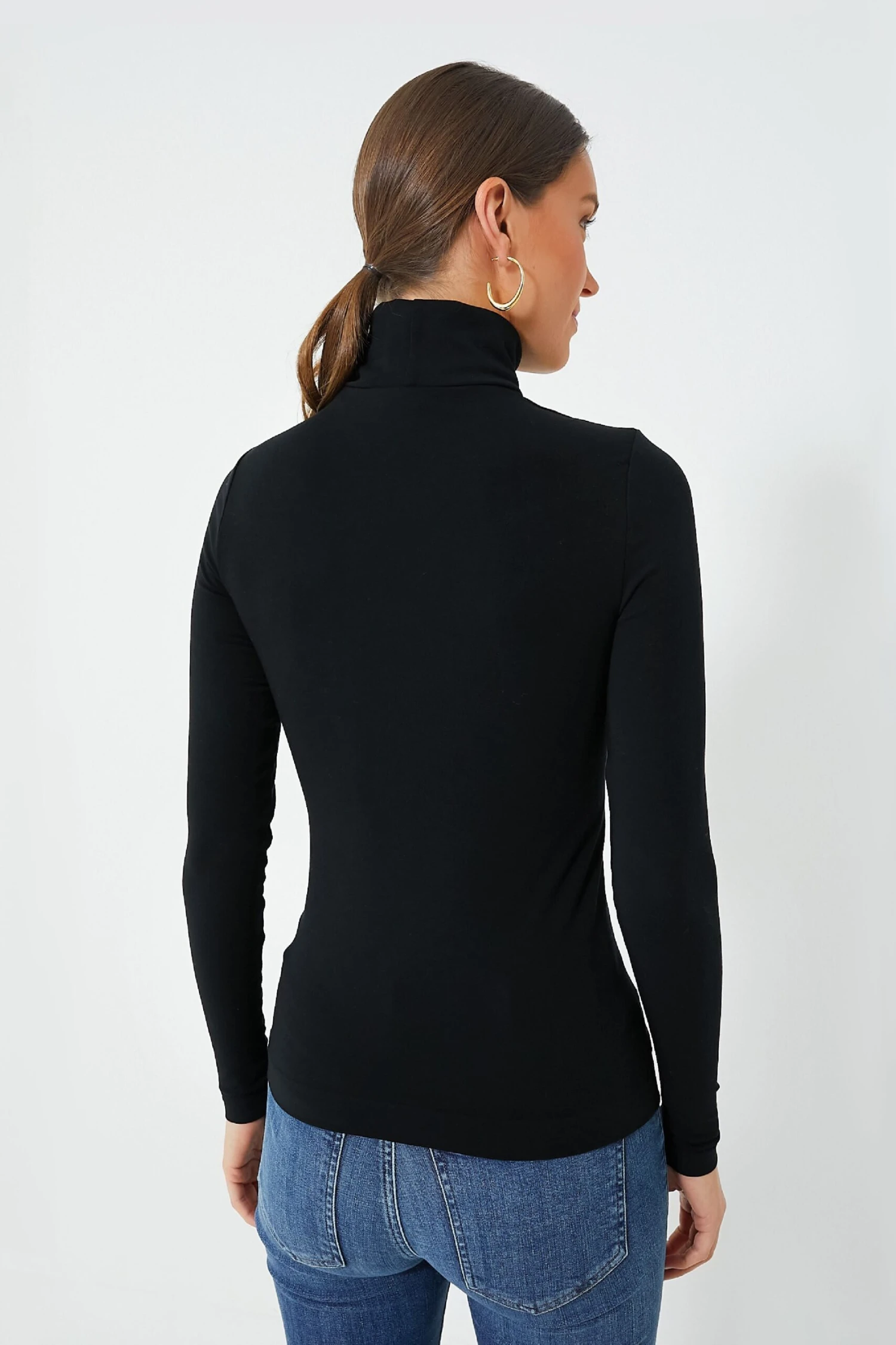 Wolford Black Aurora Long Sleeve Turtleneck 6 Wolford Black Aurora Long Sleeve Turtleneck - Image 4