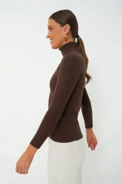Brown Arlo Ribbed Turtleneck -Loeffler Cloth Shop 1DK0KwNkhB971NtvmqP9QIEFLy3a9ILX 1