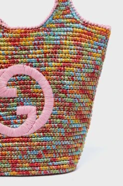 Gucci Multicolor Raffia Effect Bag -Loeffler Cloth Shop 1GA8Hr2XqG3cXa6QCpdtwP66RHgToXJQ 1