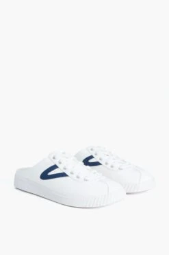 Tretorn Women's White And Navy Easy Nylite Canvas Sneakers -Loeffler Cloth Shop 1lW3Wf0c4uJvasRpW6lR2GR0AL9Tpxqx 1