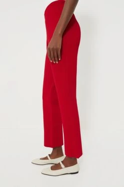 Red Compression Knit Ashford Pants -Loeffler Cloth Shop 1n3N9uz1TAqf7PcnY4YqhCA5SYHLPqTE 1