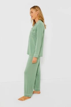 Eberjey Mineral Green Gisele Long PJ Set -Loeffler Cloth Shop 1vByMKy52GA1FZjo2d6GY0ylf8pyRrB0 1