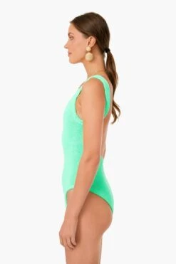 Lime Classic Square Neck One Piece -Loeffler Cloth Shop 2Huw3KVtRREbYdUY8Wk5uVL9xLuYU4RH 1