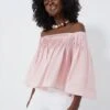 Light Pink Pleated Portia Top