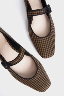 Loeffler Randall Black And Brown Check Ginger Flats -Loeffler Cloth Shop 2W19kMYxmda1Bbj7fm7PJyWBBMjaTTHp 1