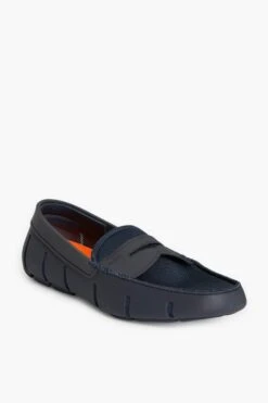 SWIMS Navy Penny Loafer