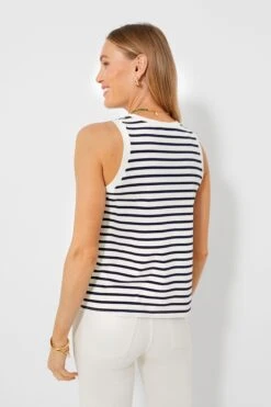 Navy Stripe Anthos Cotton Tank -Loeffler Cloth Shop 2lic7B9VOkPQcoLkbvanlADL6c8HduVN 1