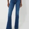 Veronica Beard Bright Blue Beverly High Rise Skinny Flare