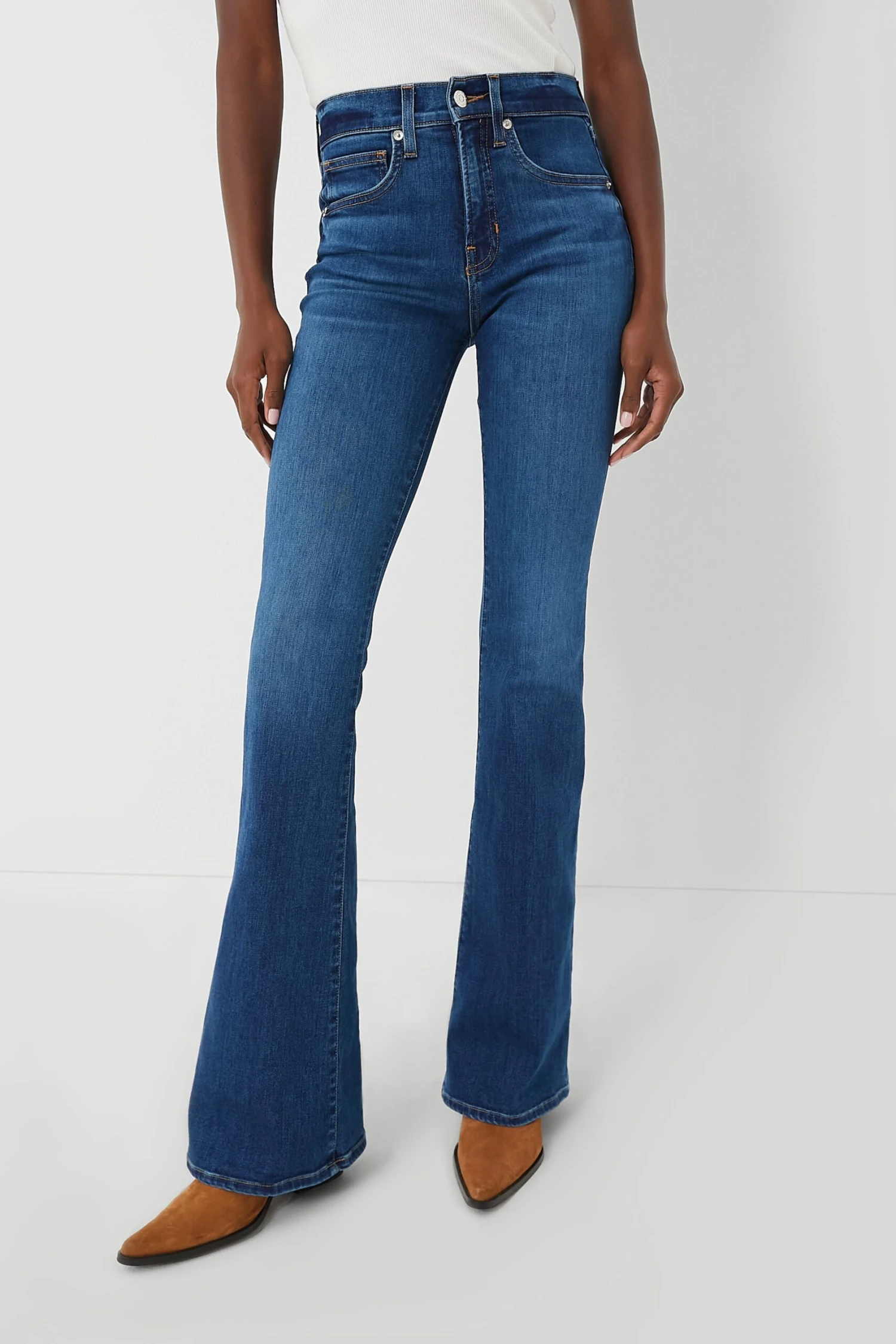 Veronica Beard Bright Blue Beverly High Rise Skinny Flare 3 Veronica Beard Bright Blue Beverly High Rise Skinny Flare