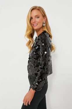Black Sequined Dazzle Jacket -Loeffler Cloth Shop 319SYUA7bRkeTnV0ZdbaUbo6kthQwv3Y 1