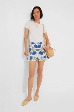 White And Klein Blue High Waist Shorts With Bellflower Block Print -Loeffler Cloth Shop 3CAi92Ubiw4VxV50T4SEJfdWEcgcSIJw 1