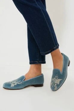 Wedgewood Blue Velvet Chinapaper Slippers -Loeffler Cloth Shop 3g5jvgj46ts4kqYlAvt7h7HJNt3Z0UBH 1