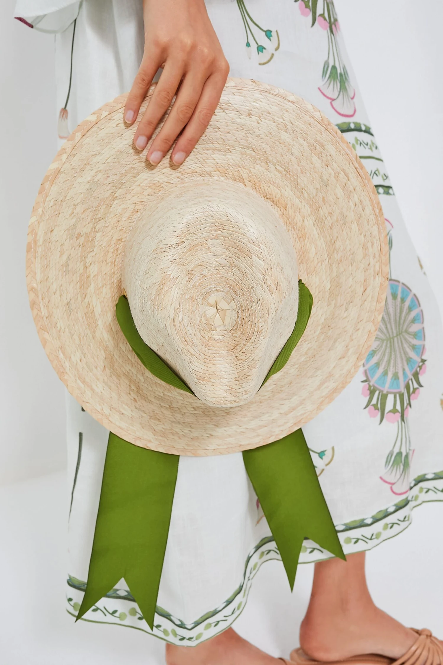 Olive Ribbon Zinnia Hat 7 Olive Ribbon Zinnia Hat - Image 5