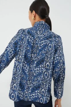 Montecito Midnights Corrigan Blouse -Loeffler Cloth Shop 4HF6DBaZTDkaU8RPwJkzNMBvEzKixyNX 1