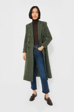 Green Plaid Wool Julius Long Coat -Loeffler Cloth Shop 4NIQ6tGe7dx2oieov5rNlwfAYmD4t9Nz 1