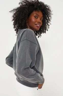 ANINE BING Washed Black Spencer Sweatshirt Spotted Leopard -Loeffler Cloth Shop 4O3op53BRhqmwv2OSTsTlBQ33wdjSLCR 1