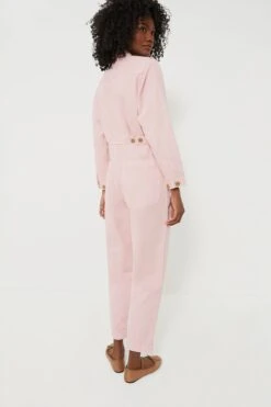Blush Pink Herringbone Standard Zip Jumpsuit -Loeffler Cloth Shop 4QBqUylVipulgNSubdiQIdylmFetrJYO 1