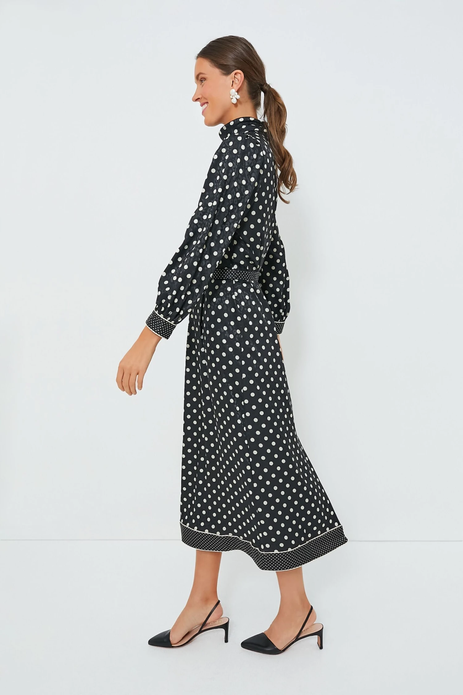 Black Polka Dot Faven Dress 5 Black Polka Dot Faven Dress - Image 3