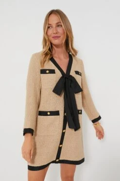 Tan Coco Tweed Bow Dress -Loeffler Cloth Shop 4gvC1zEXB8uXgxtwohA5ZiJoy9MHKJF5 1