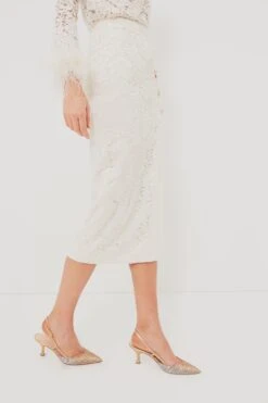 SELF PORTRAIT Cream Cord Lace Midi Skirt -Loeffler Cloth Shop 4kNNGiUmPx2tSuEGZOwmTnsPJkyi2iHP 1