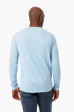 Light Blue Heather Cloud Long Sleeve Henley -Loeffler Cloth Shop 4qYnp8XcNbgA2jDNOijMiVYCkAV6QW2e 1