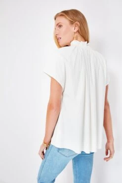 White Rae Blouse -Loeffler Cloth Shop 51TmJxYAmcpl8MmMuB7pDewSHQajz4Cg 1