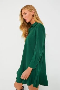Hunter Green Crepe Callahan Dress -Loeffler Cloth Shop 54Y5f0FCKMF8C8SXxcrXGi7tpfGUTp4R 1