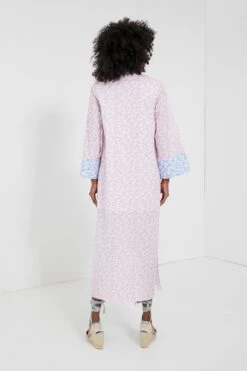 Lilac Floral Lyford Caftan With Blue Floral Trim -Loeffler Cloth Shop 5ComA7XG43GS9RQ0VUTEaWbZQSKc8u7T 1