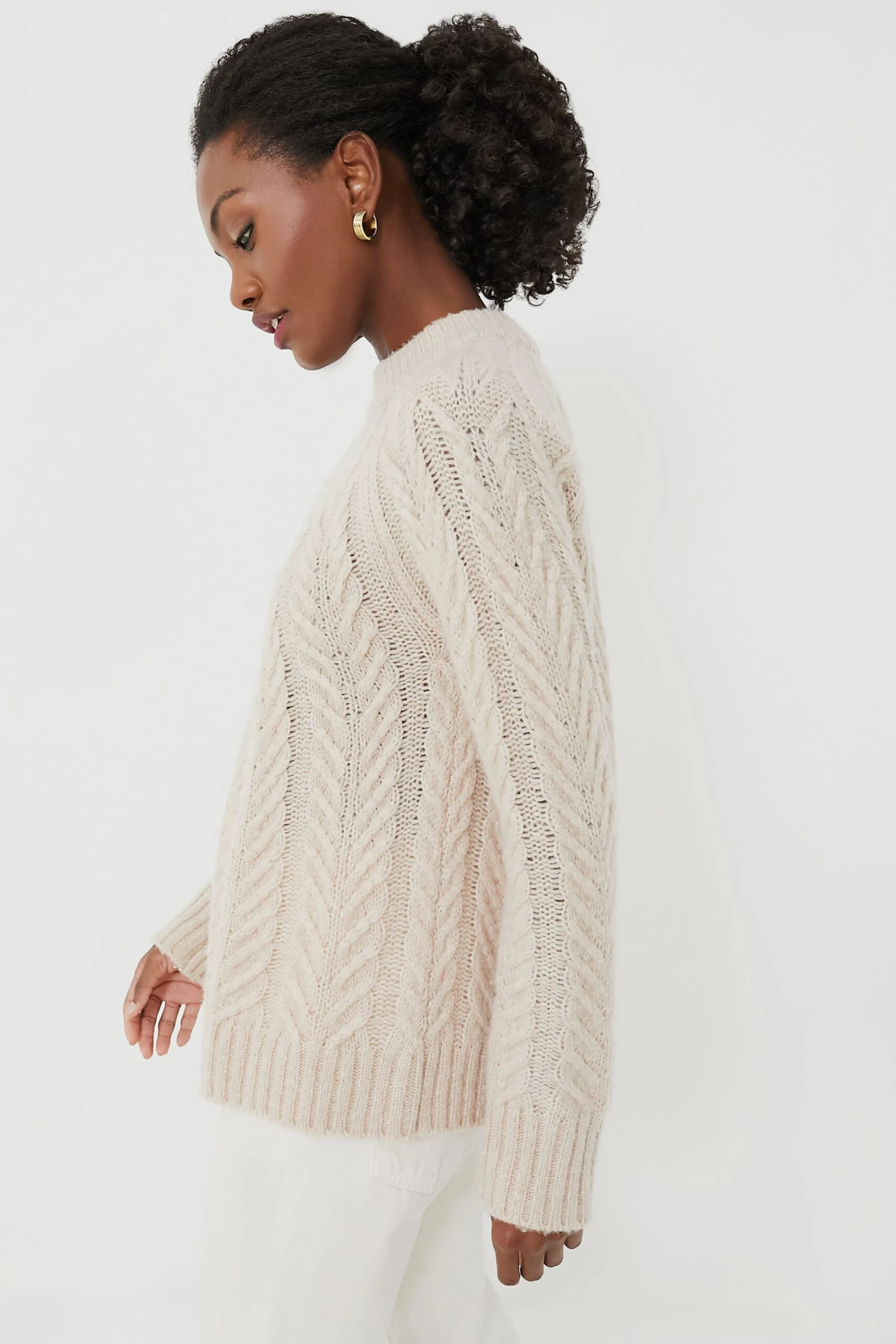 Ecru Royal Peacock Sweater 5 Ecru Royal Peacock Sweater - Image 3