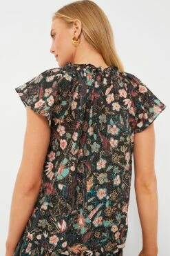 ULLA JOHNSON Obsidian Botanica Cleo Top -Loeffler Cloth Shop 5YfGv1KvnxYckGFIY1W64zgcMraoiZqt 1
