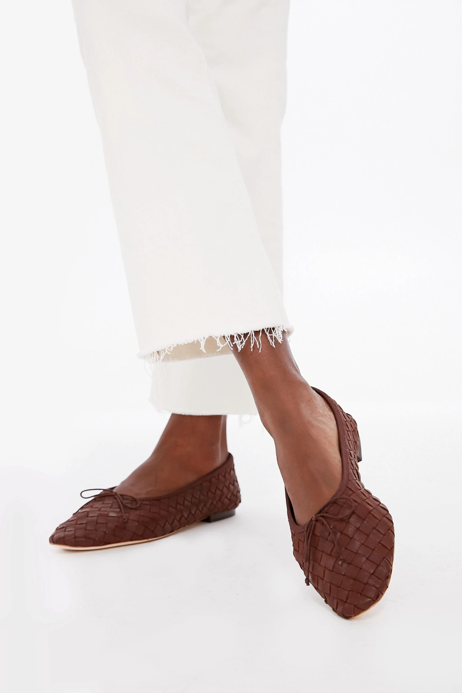 Loeffler Randall Chocolate Woven Leather Landry Flats 4 Loeffler Randall Chocolate Woven Leather Landry Flats - Image 2