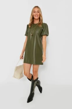 Green Faux Leather McShea Mini Dress -Loeffler Cloth Shop 5wvCx0kZtgi43imgIKfjt3ak5yR8jla7 1