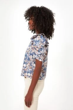 Vintage Blue Loire Top -Loeffler Cloth Shop 67muBfu6DppErtKA8h7qbsqpvHihse4g 1