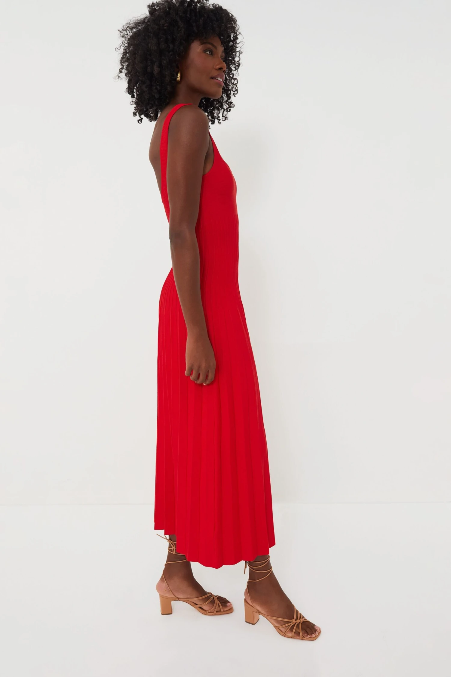 Staud Red Rose Ellison Dress 5 Staud Red Rose Ellison Dress - Image 3