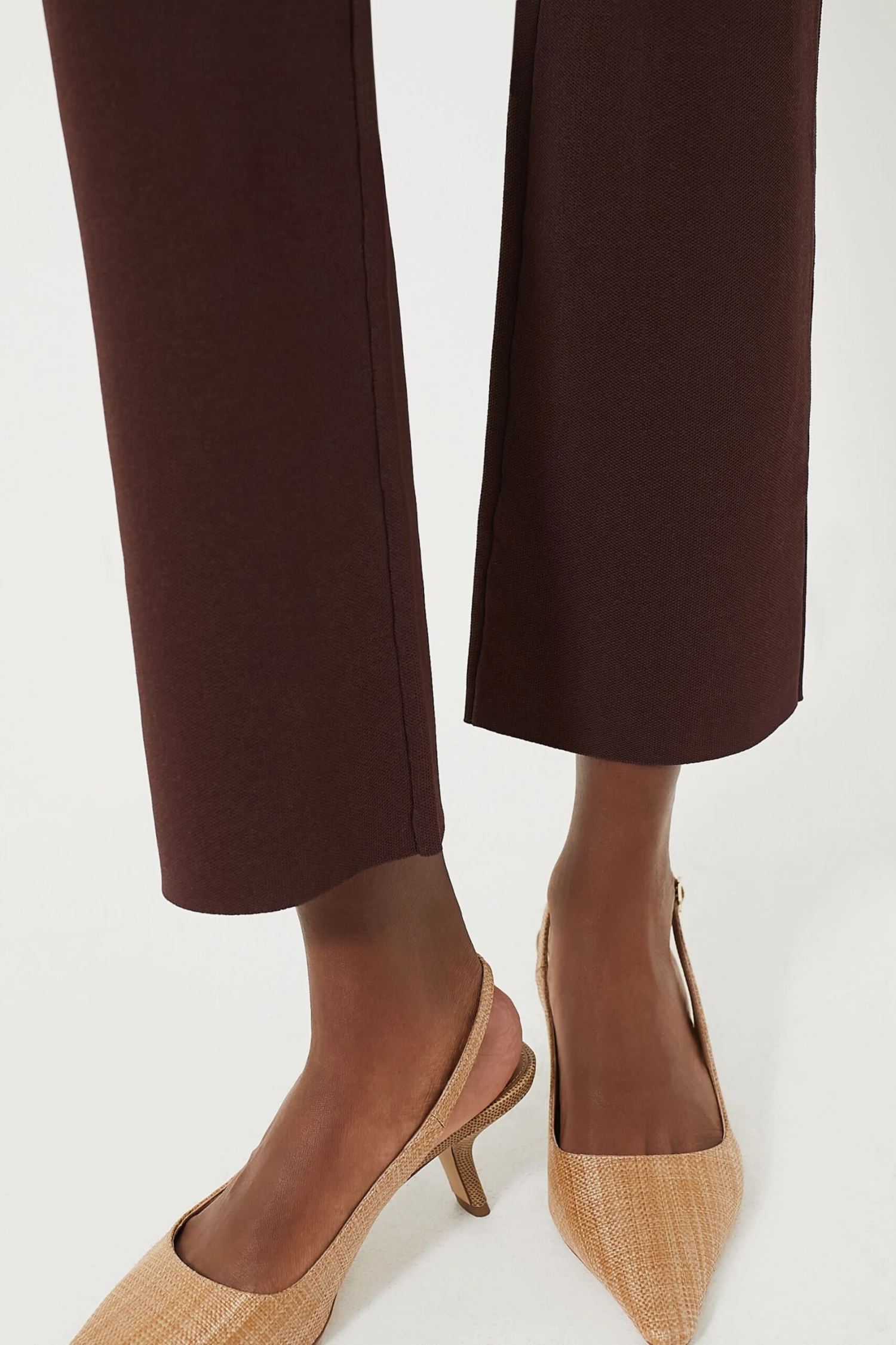 Brown Compression Knit Ashford Pants 7 Brown Compression Knit Ashford Pants - Image 5