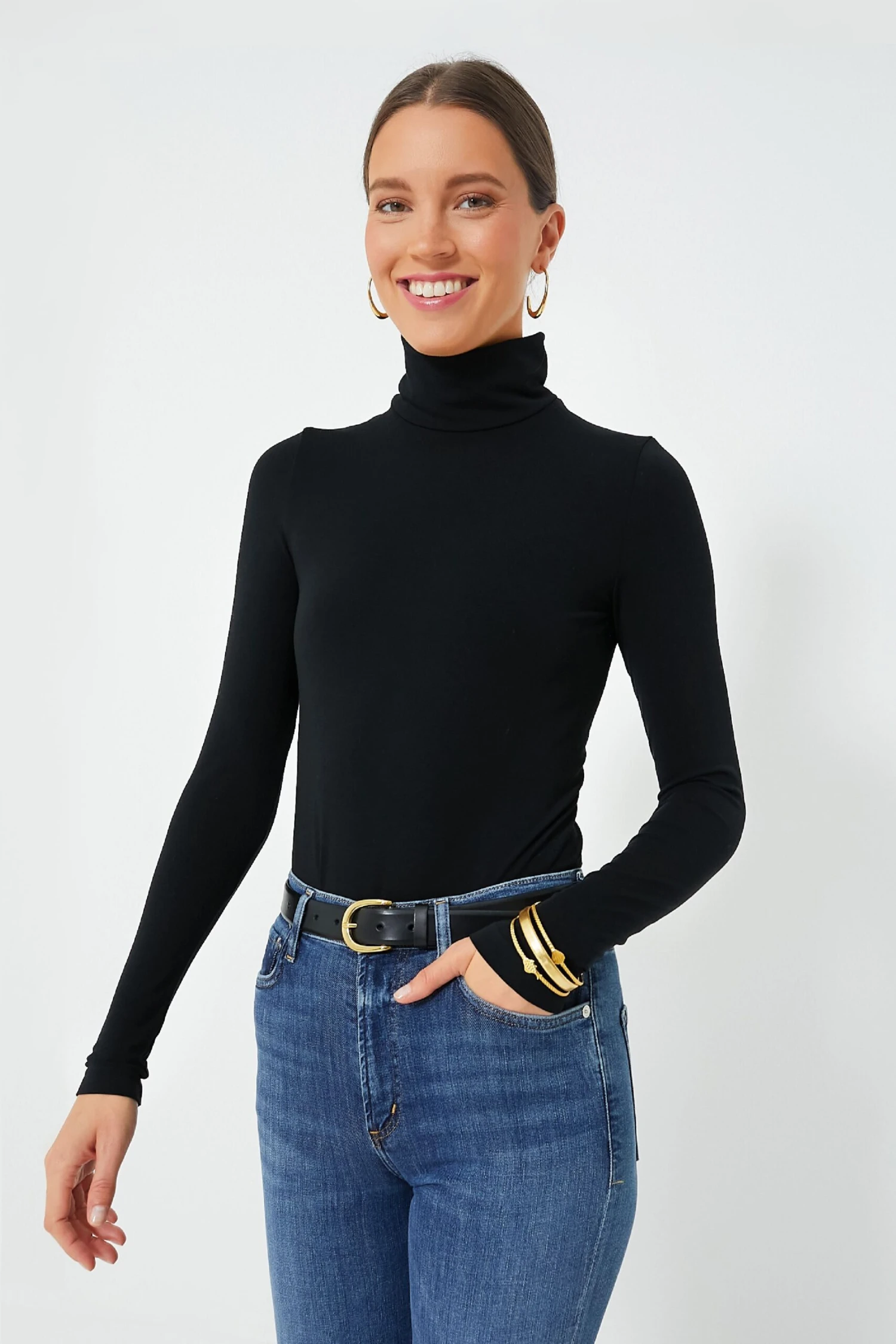 Wolford Black Aurora Long Sleeve Turtleneck 7 Wolford Black Aurora Long Sleeve Turtleneck - Image 5