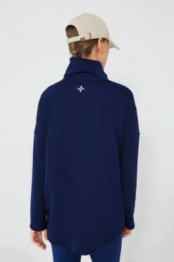 Navy Cinched Natalie Quarter Zip -Loeffler Cloth Shop 6ezrSYUmnb1id9Xx6XCF2I3bSJ6GXOBn 1