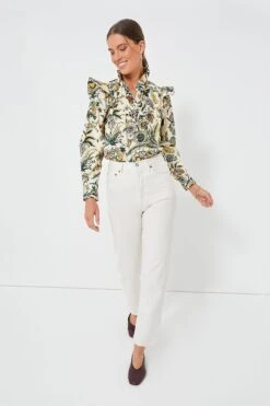Sharp Floral Winnie Blouse -Loeffler Cloth Shop 70CWuutrqqOWHOAOhO2krUEzeVDMxEpW 1