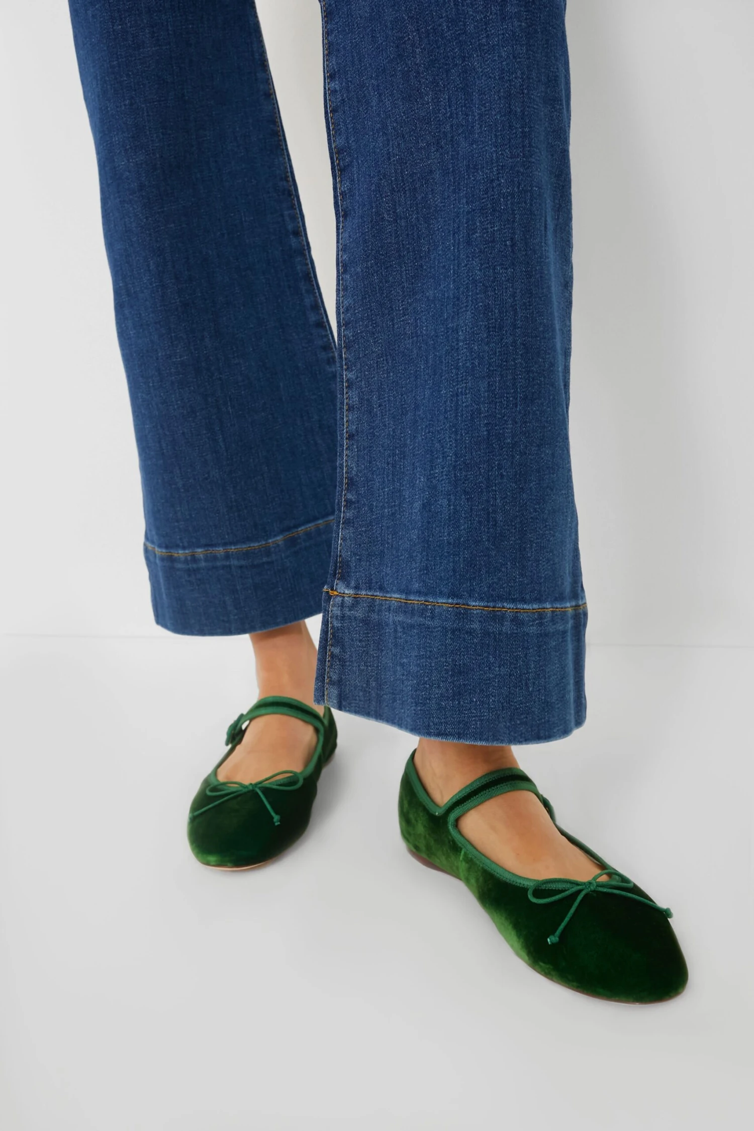 Loeffler Randall Spruce Velvet Chiara Mary Jane Flats 5 Loeffler Randall Spruce Velvet Chiara Mary Jane Flats - Image 3