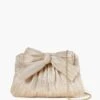 Loeffler Randall Platinum Rayne Pleated Frame Clutch