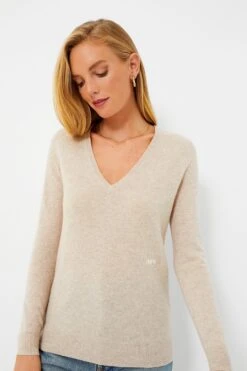 Sandstone Cashmere V-Neck Sweater -Loeffler Cloth Shop 7LPbgQsbUzoCGCbGiCDbKc0ERL3JStTI 1