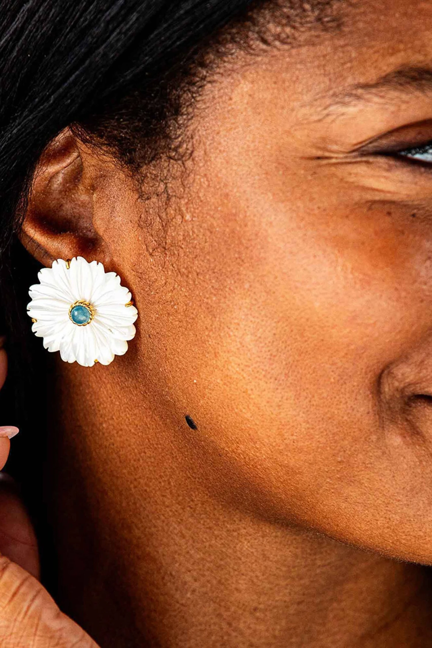 Mermaid Garden Flower Stud Earrings 4 Mermaid Garden Flower Stud Earrings - Image 2