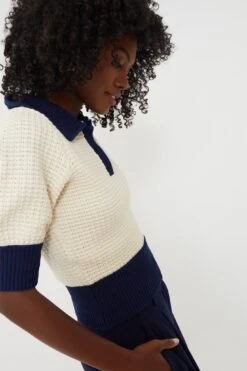 Staud Ivory And Navy Altea Sweater 8 Staud Ivory And Navy Altea Sweater -Loeffler Cloth Shop 7XcsbCwEIAVrFQrwA6pFQhFAhHMg3jhd 1