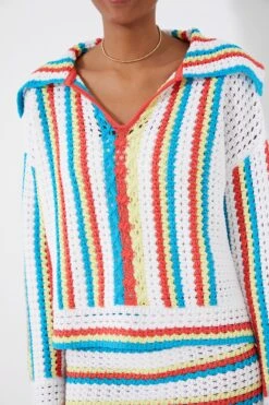 Solid & Striped Crochet Vertical Stripe Lola Pullover -Loeffler Cloth Shop 7Xk7PXdHbFTw1ESL4c68bGjC8JgeeJQ9 1
